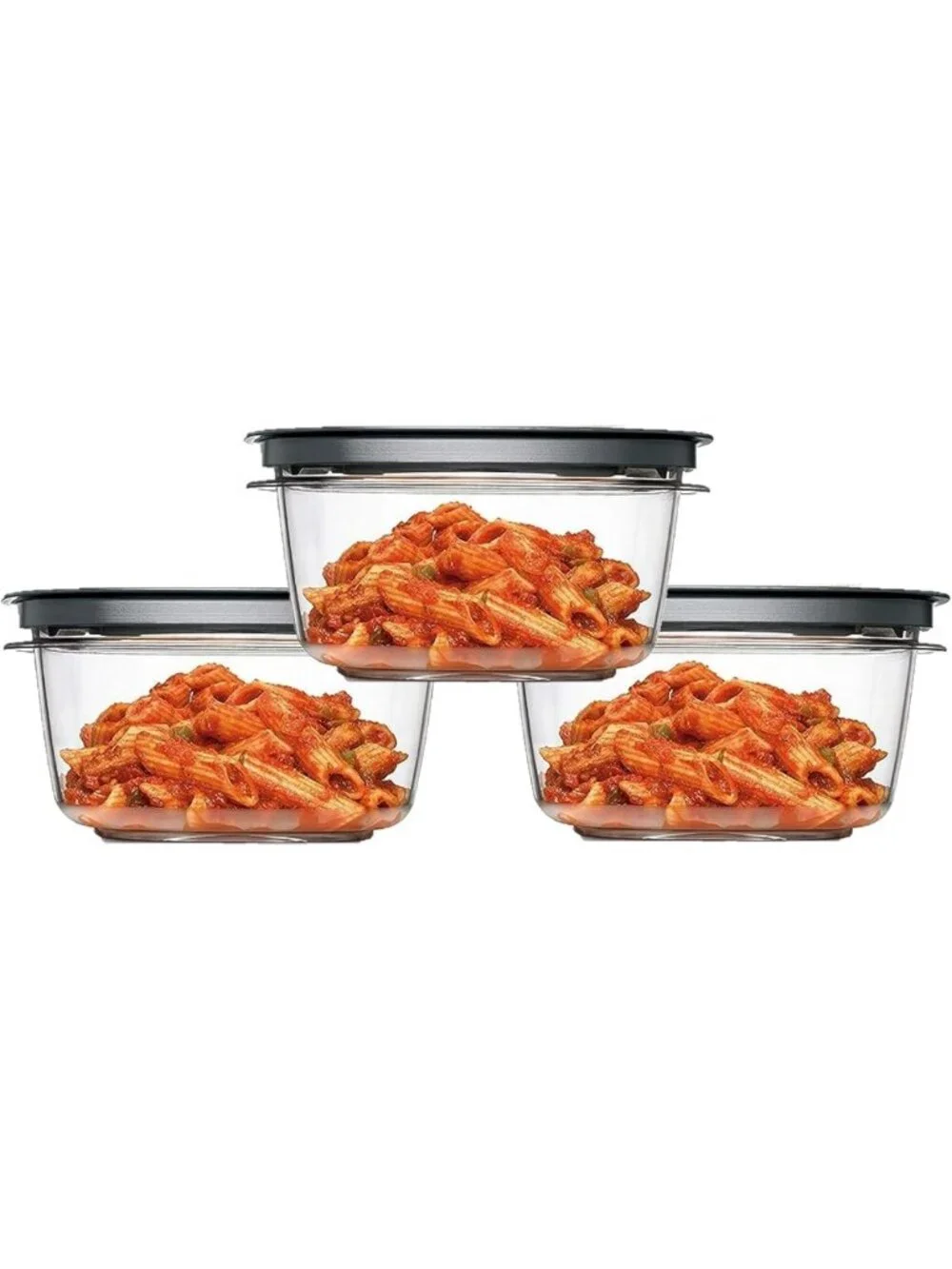 5-Cup Flex & Seal Food Storage Set | 3 Tritan Containers & Lids | 6-Piece Bundle